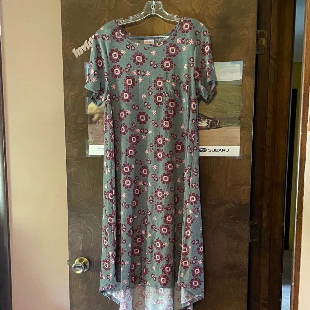 Floral LuLaRoe Carly Patterned Dress